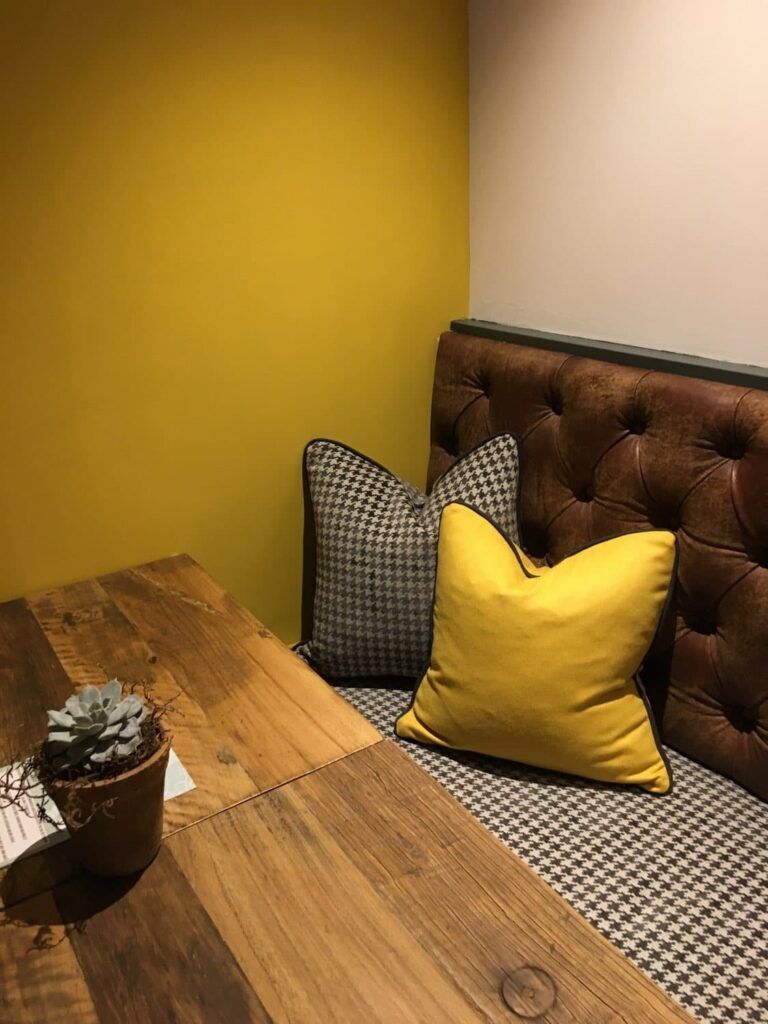 The Hive Eatery-Twist interiors cushion detail