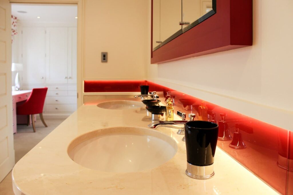 Warwickshire Country home-Twist Interiors bathroom basin detail close up