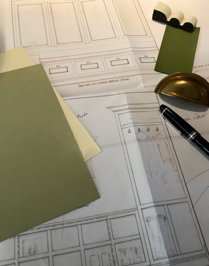Country home Warwickshire Boot room and powder room mood board-Twist Interiors